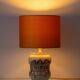Italian apothecary jar table lamp with new Dupion silk shade, 19th century.