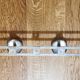 Vintage wall-mounted coat rack with 4 hooks
