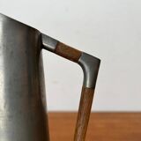 Mid-Century Pewter Carafe Vase with Teak Handle by K.M.D. Tiel Royal Holland Pewter, 1960s