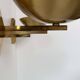 Pair of vintage brass wall lights, France 1970