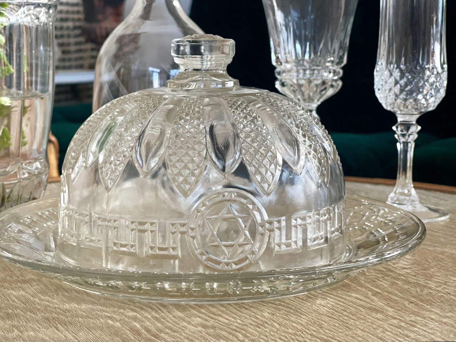 Reims crystal cheese platter