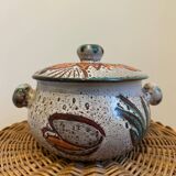 Vallauris ceramic fish-decorated tureen