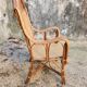 Fauteil rotin vintage