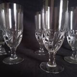Set of 6 large absinthe glasses, h - 18 cm.