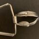 6 silver metal snail clips in their original box