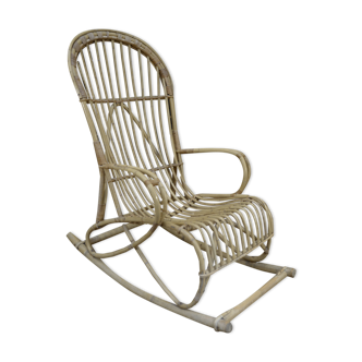 Rattan rocking chair 1960