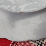 Set of 4 Sarreguemines art deco seafood plates