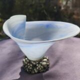 Murano glass centerpiece with 925 silver base