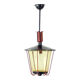 Vintage Ceiling Pendant Railway Light, Czechoslovakia 1940s