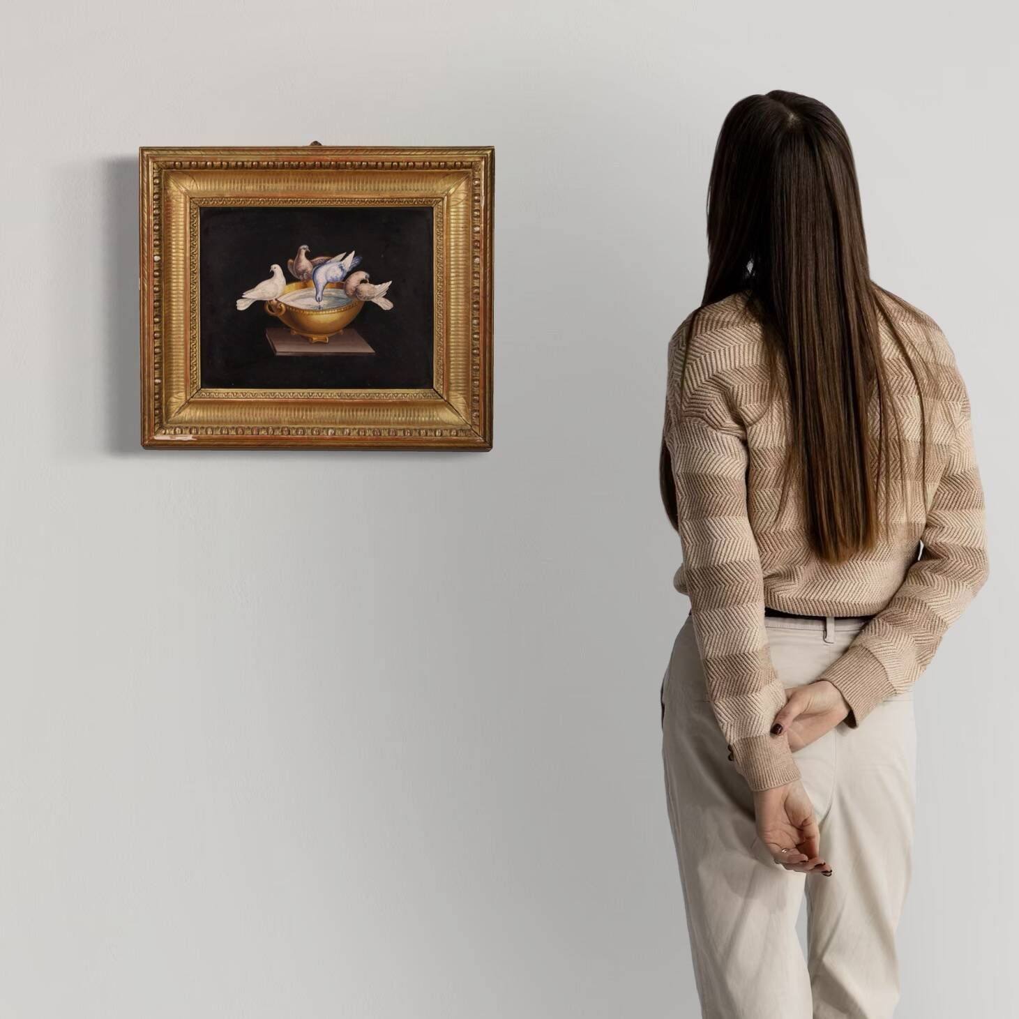 Cadre Miniature En Micromosaïque Italienne - XXe Siècle - Très Bon état