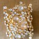 Set of 2 brass and crystal wall lights by Palwa
