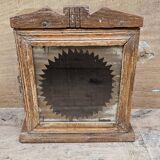 Art Deco teak wall display case