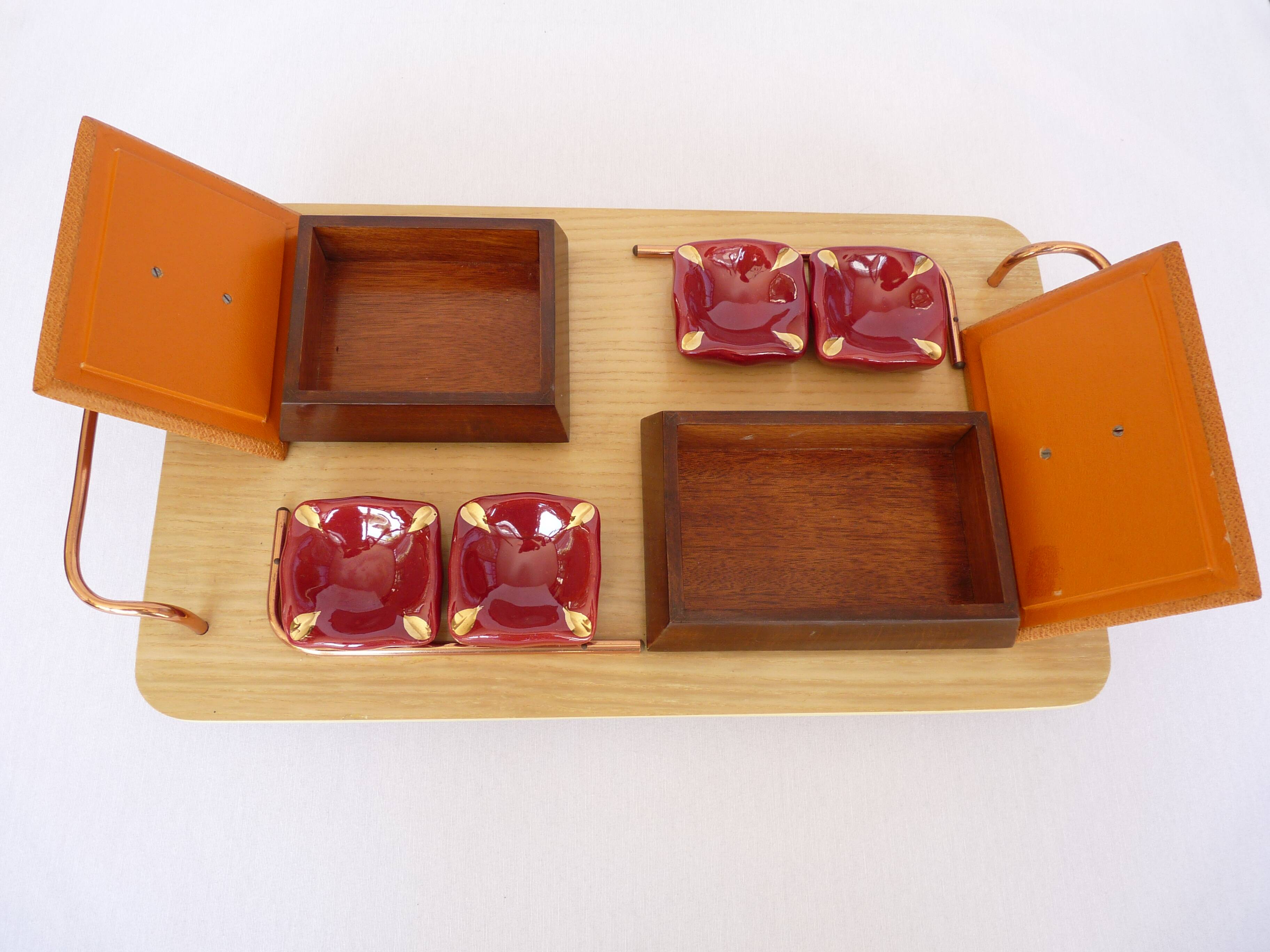 card game board, ashtray