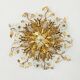 Gold-Plated Metal & Murano Crystal Flowers Flush Mount from Banci Firenze