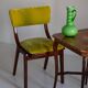 Chaise Mid-Century Moderne, Velours Vert Citron, FR Dedar, Pologne, Années 1960