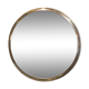 Hammered metal round mirror