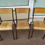 Set of 6 school chairs