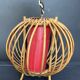 Wicker hanging lamp