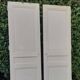 Pair of old cupboard doors h220.5xL75cm each