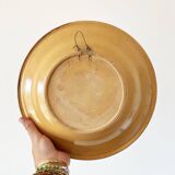 Large terracotta dish Alsace 1960