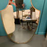 Brass mirror  Italy period 1960 58x77cm