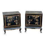Pair of Chinese bedside tables