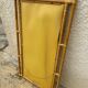 Miroir en bois et rotin