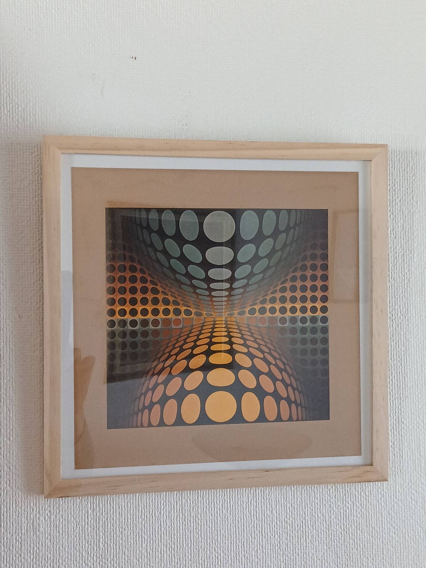 Tableau Vintage Op Art Kinetic