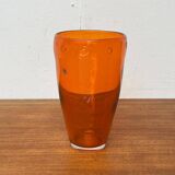 Vintage glass vase by Hysteria, 1980s.