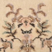 3x7 Cream & Brown Oriental Vintage Rug, 108x207Cm