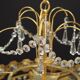Brass chandelier, Danish design, 1970s, production: Denmark