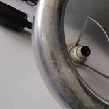 Chandelier rises and falls transparent plastic and chrome vintage 1970 space age