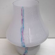 Venini Style Modern Italian Murano Glass Mushroom Table Lamp, 1980s