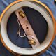 Lunel ceiling light / Porthole / Brass, perforated metal and glass