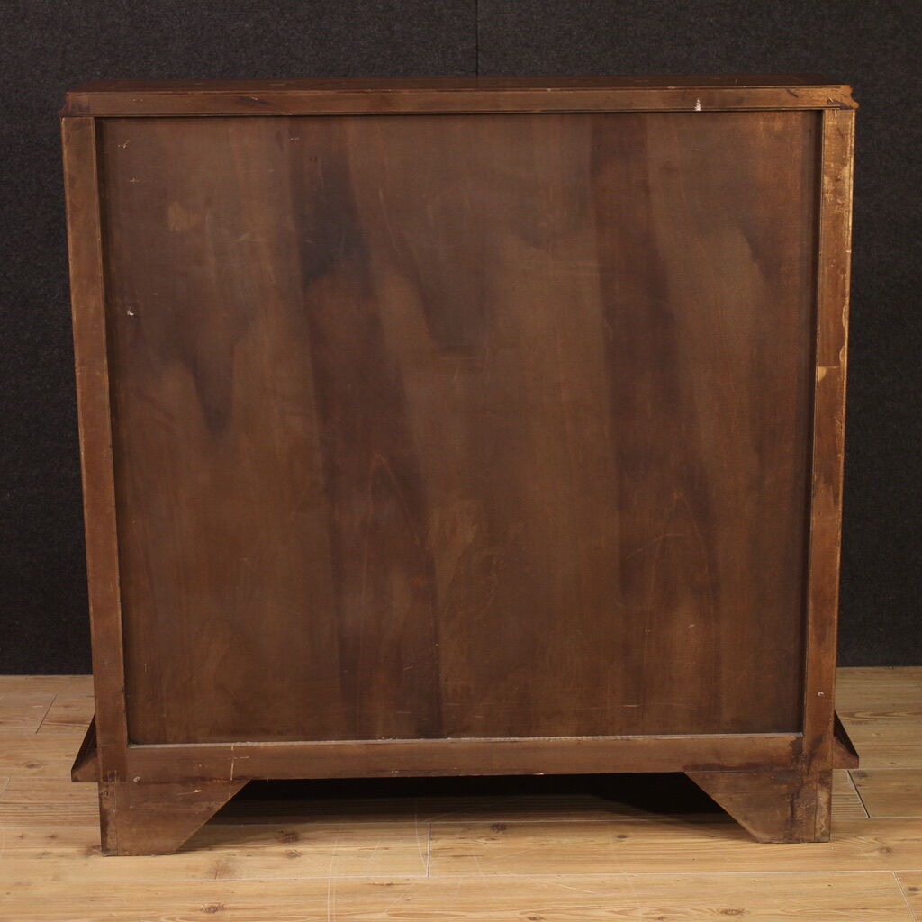 Bureau en bois incrusté du 20ème siècle