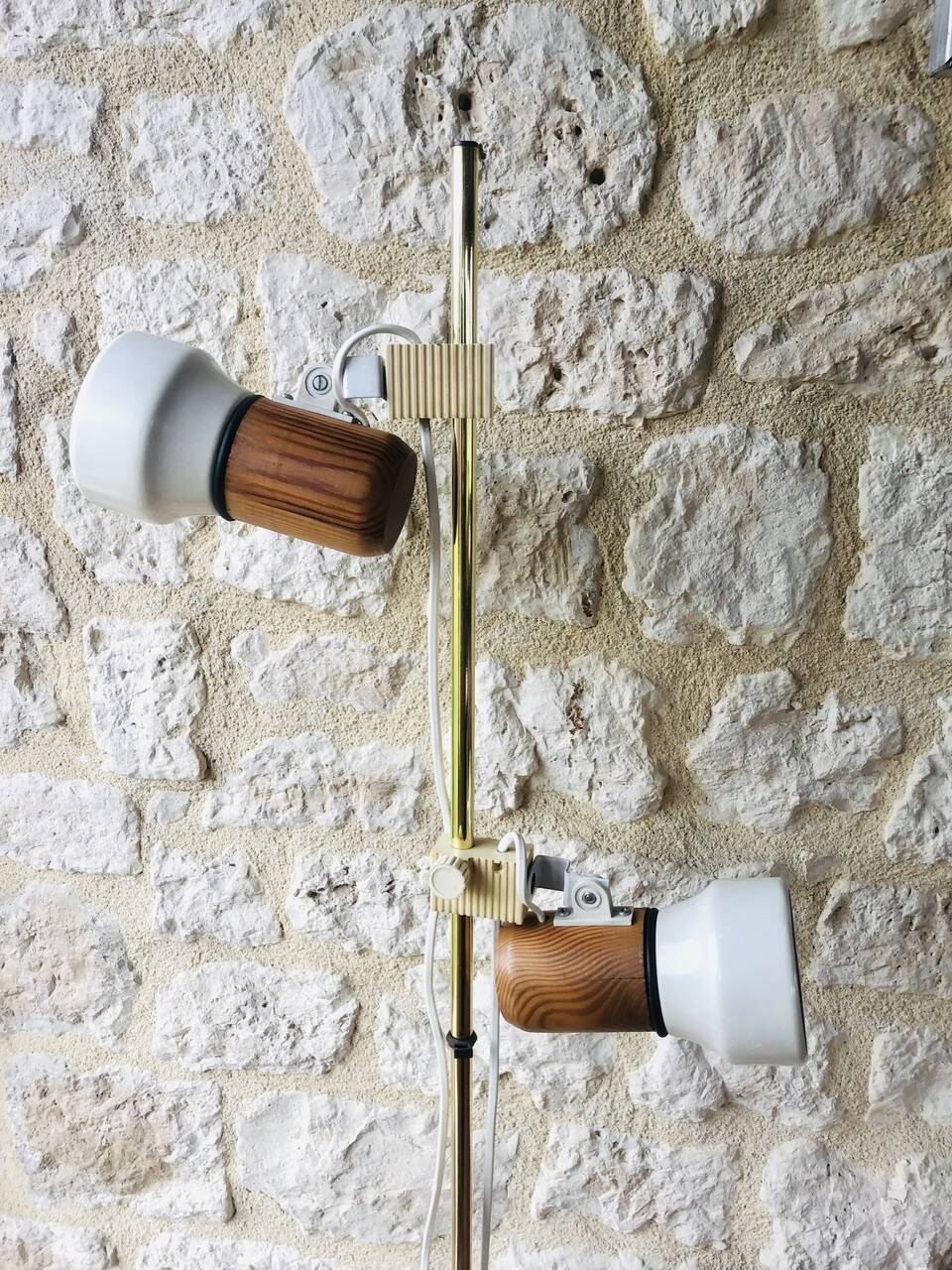 Vintage adjustable floor lamp by Vrieland design, circa 70's/80's