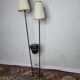 Vintage floor lamp magazine door in wrought iron
