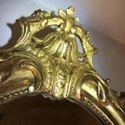 Miroir ovale Louis XVI feuille d’or