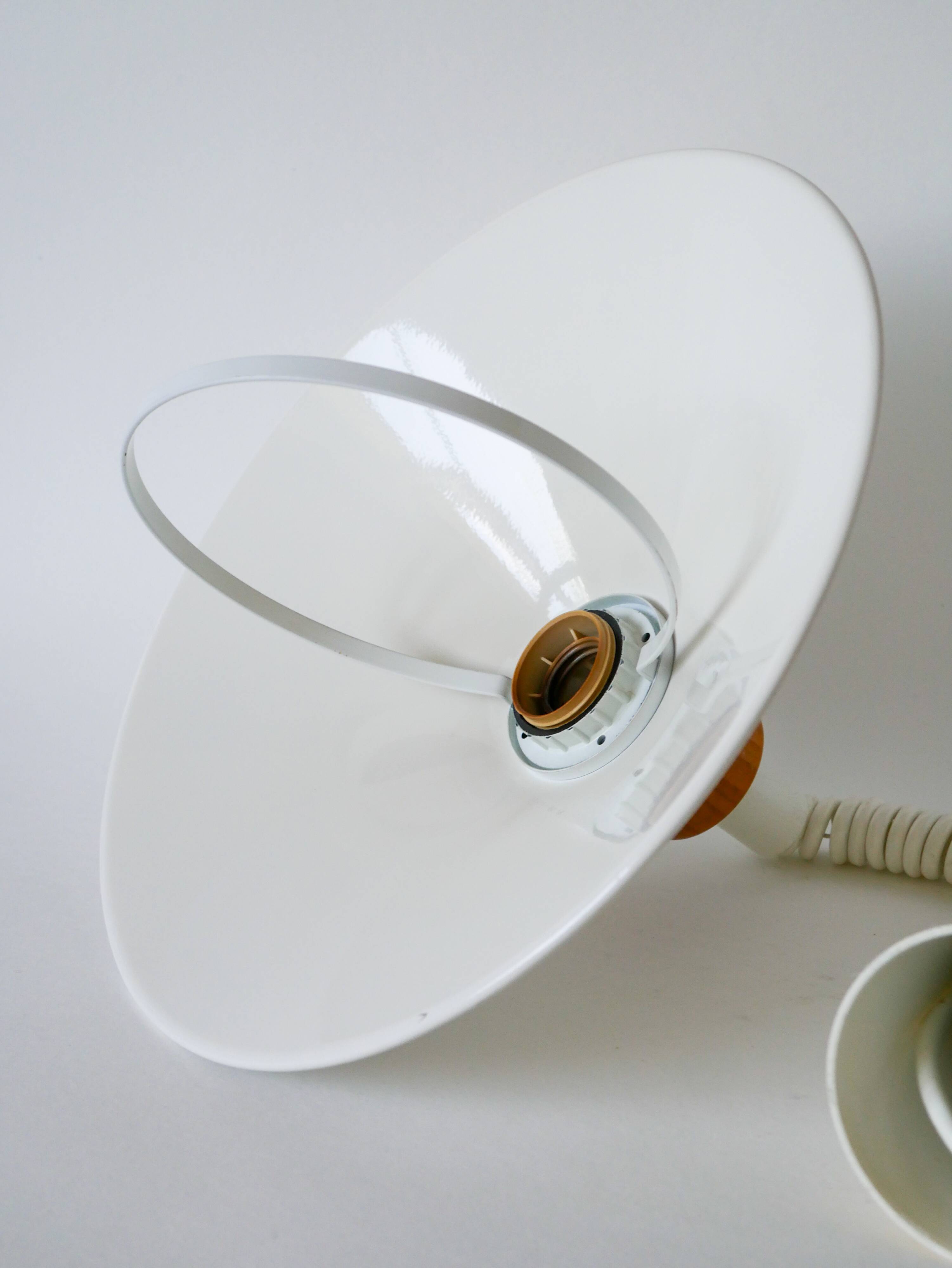 Metal and pine pendant light, Design, 1980
