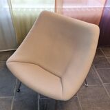 Pierre Paulin Oyster armchair reupholstered