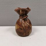 vase shaped like a money bag, in beautiful earthy colours.