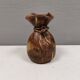 vase shaped like a money bag, in beautiful earthy colours.