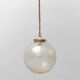 Vintage sphere chandelier in transparent glass and metal – 1960s