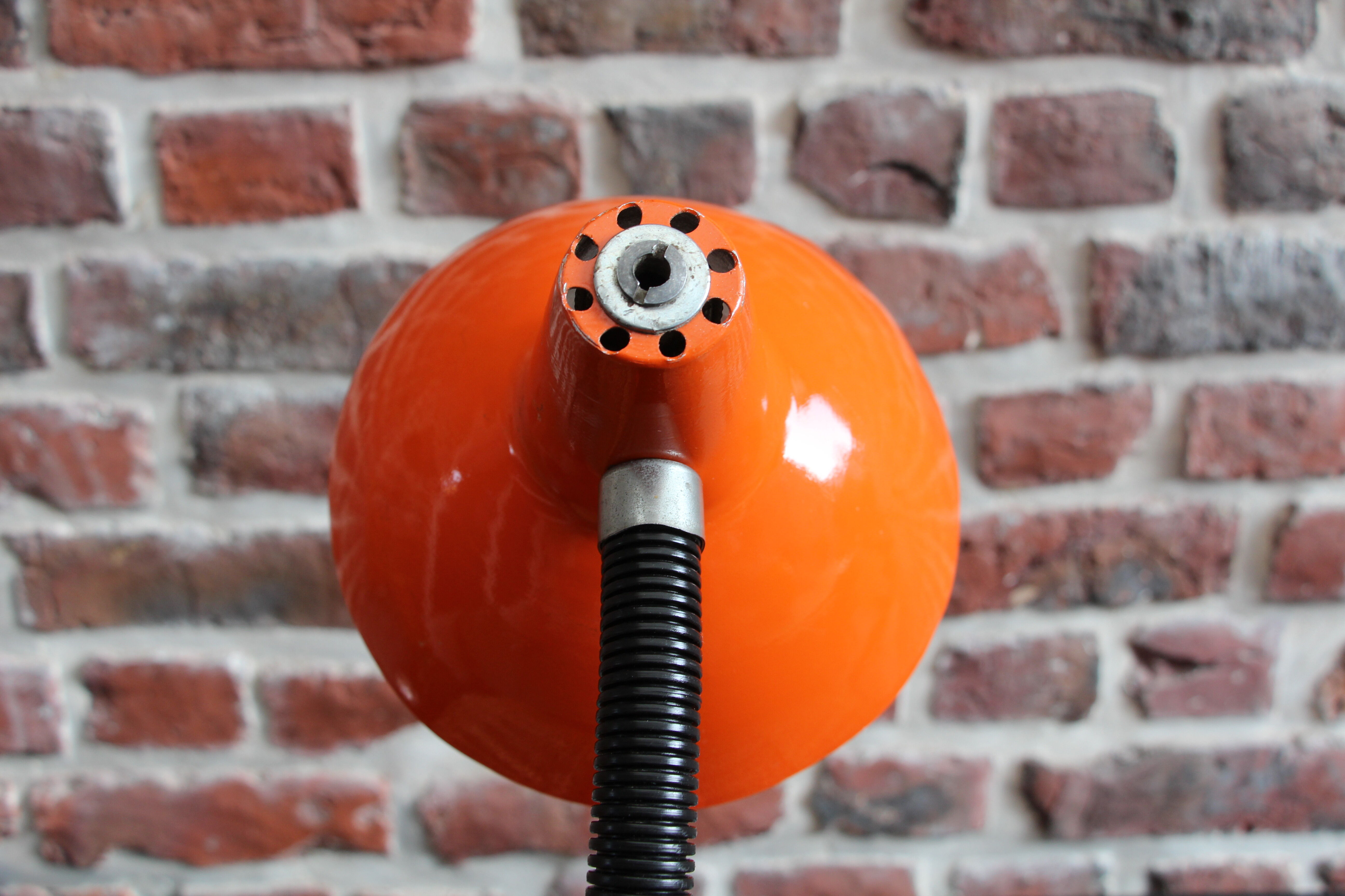 Desk lamp aluminor orange 70's