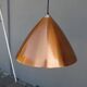 Scandinavian copper pendant light