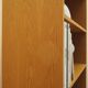 Danish ash shelving unit, adjustable shelves, 1970s