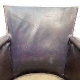 Vintage leather club chair, 1930s