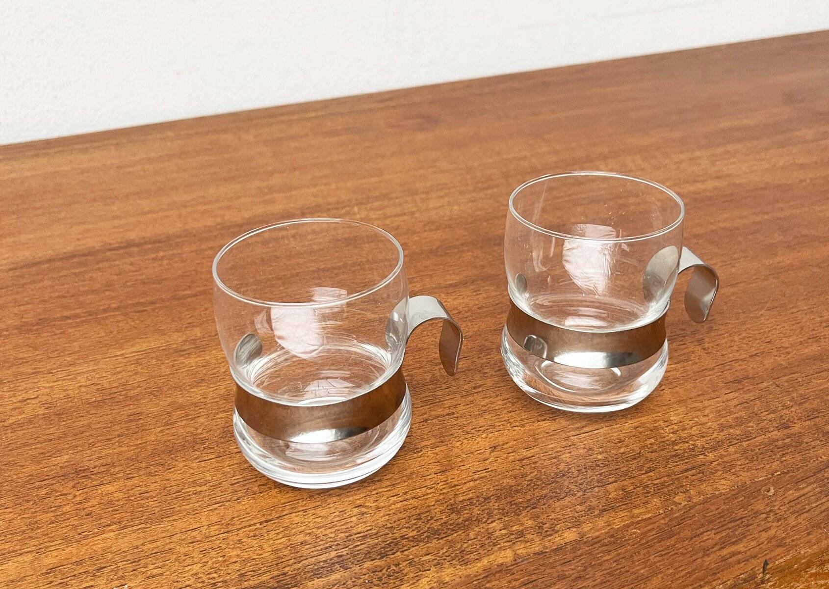 Vintage tea glasses Paula Series by Jorma Vennola for Iittala, 1970s, set of 2