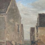 Oil on canvas, Brittany, Breton school, HR, 19th century