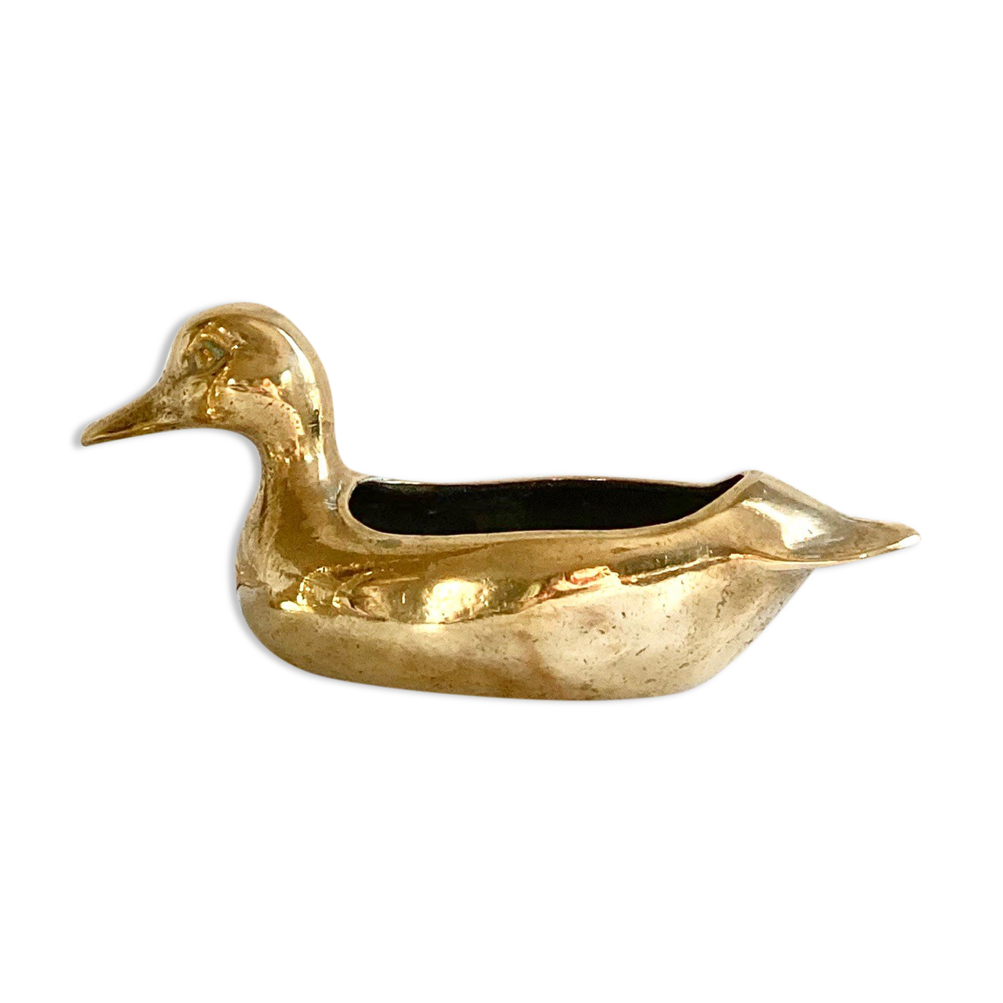 Empty solid brass duck pocket